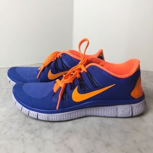 Nike Women’s Free 5.0 Running Shoe, Purple Orange